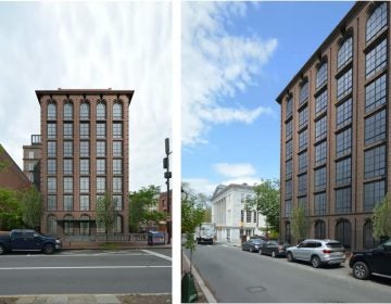 A rendering of the proposed Third and Walnut St. hotel approved by the Philadelphia Historical Commission. (Ambit architecture)