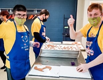 Teenagers with disabilities working at Duke's Delites