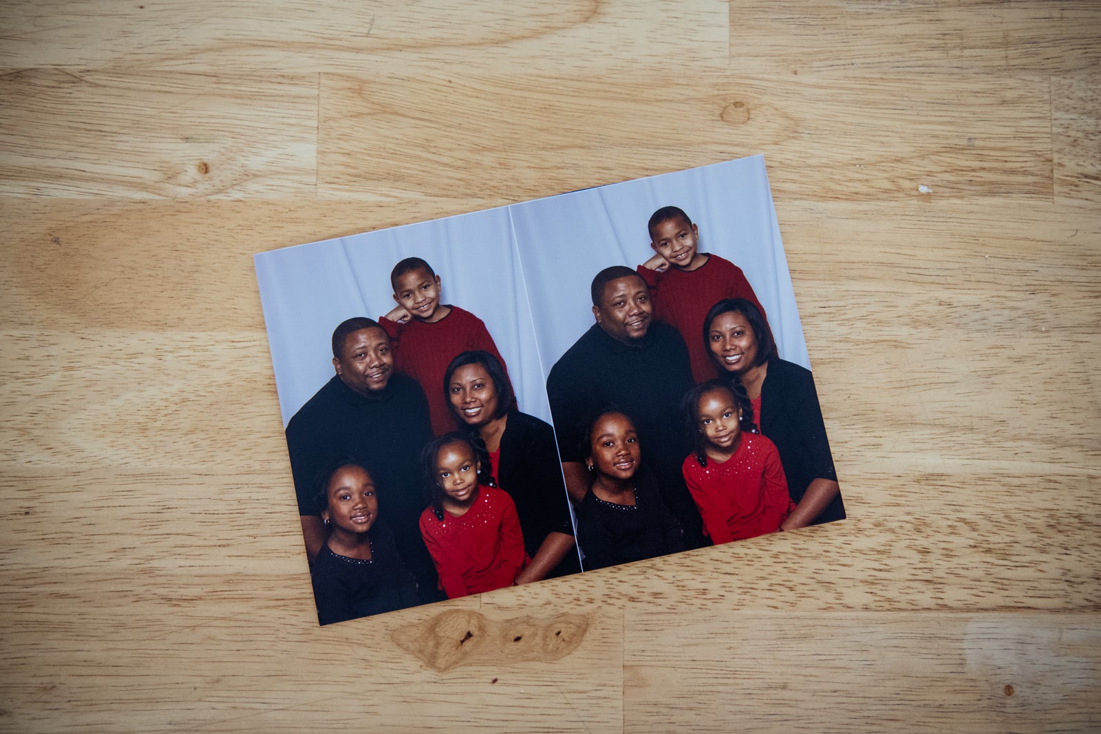 A family photograph taken around the time the Pretlows moved into their home at Redwood Park Townhomes.