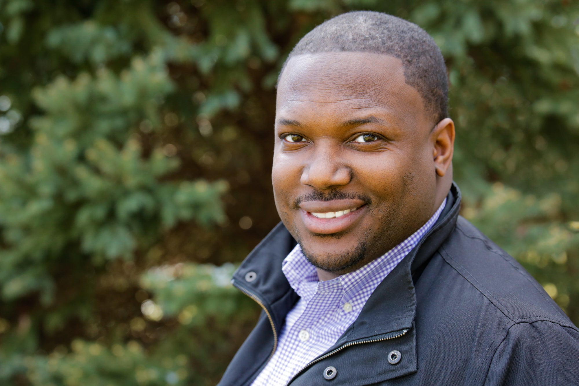 A headshot of psychologist George James