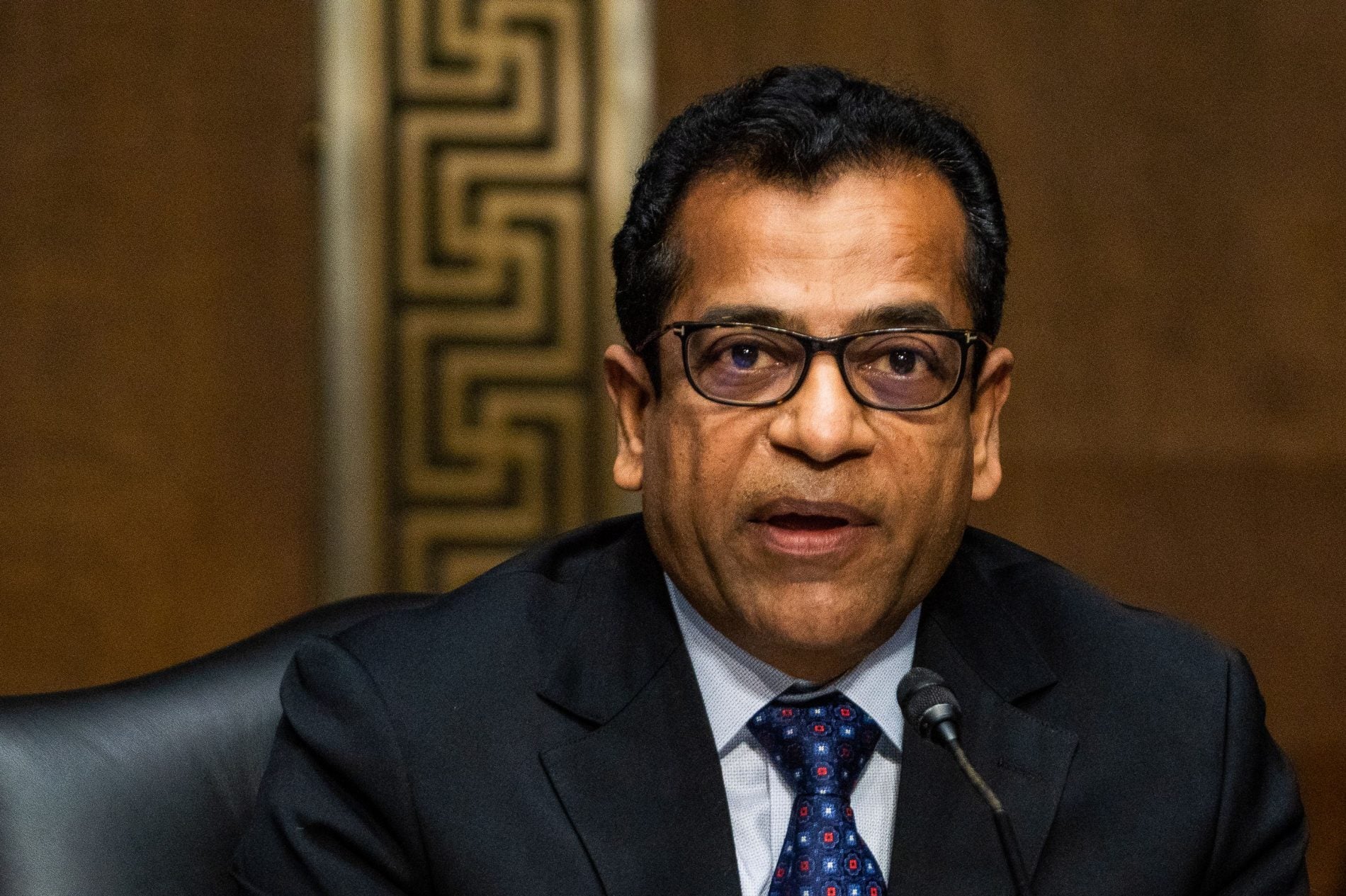 SolarWinds CEO and President Sudhakar Ramakrishna inherited the attack. He was hired shortly before the breach was discovered and stepped into the job just as the full extent of the hack became clear. (Demetrius Freeman/Pool/AFP via Getty Images)