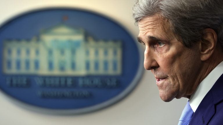 Special Presidential Envoy for Climate John Kerry tells NPR that the U.S., China and other major emitters aren't doing enough to stem climate change. (Alex Wong/Getty Images)