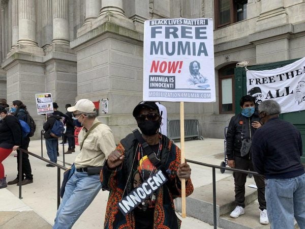 Supporters Of Mumia Abu-Jamal Rally On His 67th Birthday - WHYY