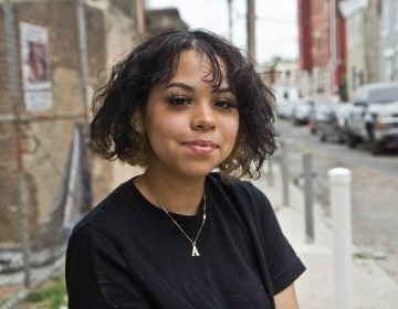 Ashanti Ortiz, 18, is a senior at Kensington Health Sciences Academy and also works at Uniqlo. (Kimberly Paynter/WHYY)