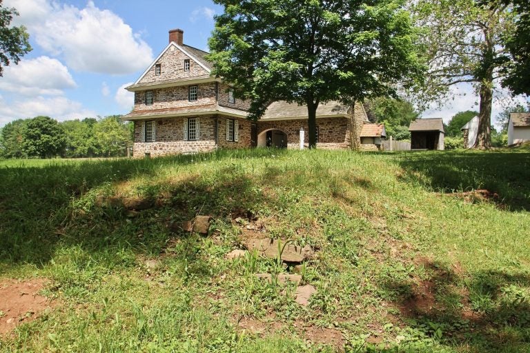 The location of the sawmill at Peter Wentz Farmstead