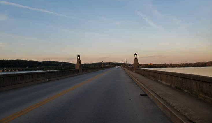 Wright's Ferry Bridge is pictured over the Susquehanna River