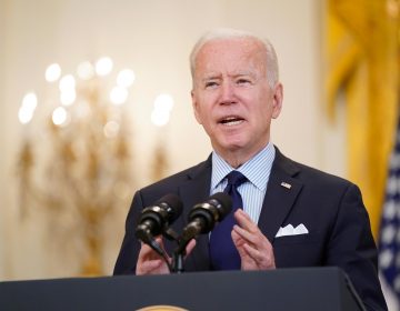 President Joe Biden speaks about the April jobs report in the East Room of the White House, Friday, May 7, 2021, in Washington. (AP Photo/Patrick Semansky)