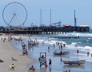 The Atlantic City, N.J. beachfront