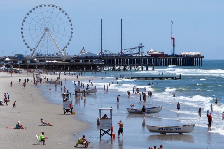 The Atlantic City, N.J. beachfront