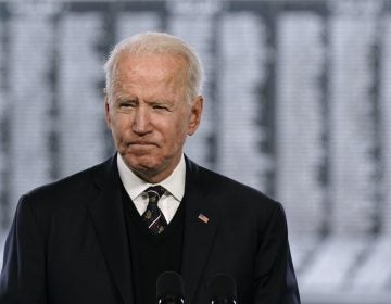 President Joe Biden speaks at a Memorial Day event