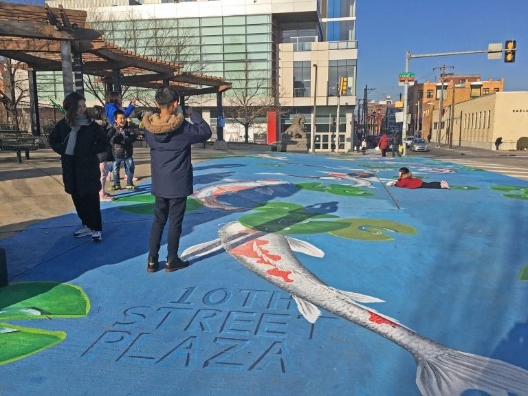 10th Street Plaza is the only public place in Chinatown where people can convene outdoors and feel connected to Asian culture. (Photo by Yue Wu)