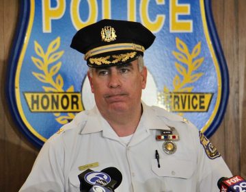 Chief Inspector Frank Vanore lays out the details of a violent weekend in Philadelphia. Twenty-five people were shot in 14 separate incidents. Seven of the victims died. (Emma Lee/WHYY)