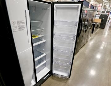 Refrigerators on sale in 2018 in Pennsylvania. The Environmental Protection Agency is planning to phase out the use of cooling chemicals that are powerful greenhouse gases. (Keith Srakocic/AP)