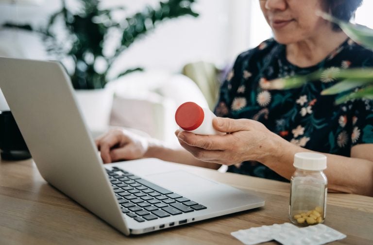 Many of the changes in health care that happened during the pandemic are likely here to stay, such as conferring with doctors online more frequently about medication and other treatments. (d3sign/Getty Images)