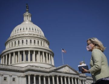 Rep. Liz Cheney of Wyoming, seen here outside the U.S. Capitol
