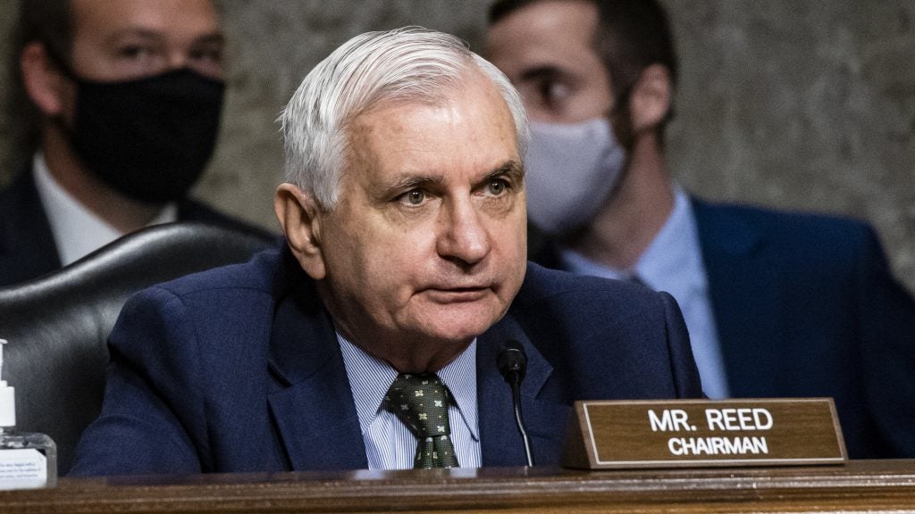 Sen. Jack Reed, D-R.I., chairs the Senate Armed Services Committee. (Samuel Corum/Pool/Getty Images)