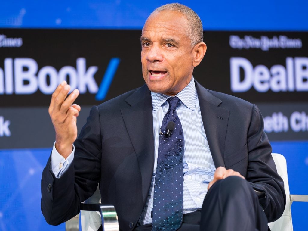 Kenneth Chenault speaks onstage at an investment conference in New York on Nov. 9, 2017 in New York City. Chenault, the former American Express CEO, reflects on how the legacy of the Tulsa riots impacted him personally. (Michael Cohen/Getty Images)