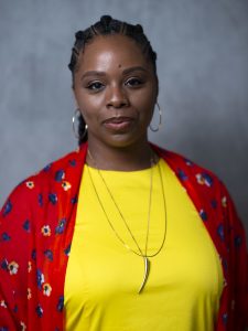 Patrisse Khan Cullors poses for a portrait