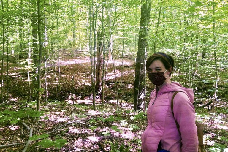 Katherine Evers, assistant park superintendent, said the work has helped the native seed base return. (Cris Barrish/WHYY)