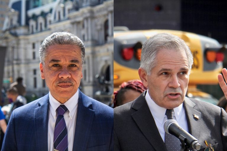 Asked if his run for DA was a vendetta for being fired, Vega vigorously denied the idea. He had never before wanted to run for office, the former homicide prosecutor said, but the escalating murder rate in the city drove him into the political ring. “I see the numbers of murders that have been happening since [Krasner] took office. Just this past year, 499 murders,” Vega said. “As a father, a single dad, a person of color — we suffer the most. I decided to run for office.” Krasner countered that the rise in gun violence is not related to his policy reforms. “In 50 major U.S. cities last year the increase in gun violence was 42%. The increase in Philly is 40%, which is terrible, but what is happening is not unique to Philly,” Krasner said. “The FOP and their candidate — my opponent — are weaponizing a national tragedy.” Other issues got little air time, and there was little difference in the candidates’ responses. Each tread similar ground when asked about the opioid crisis in the Kensington neighborhood, saying aggressive prosecution of those living with addiction should be a low priority, with the city instead offering social services and diversionary programs to avoid criminal proceedings and jail time. Krasner also said his office has been working with the FBI on wiretapping investigations to identify and arrest major dealers and those involved in drug trafficking, though he declined to elaborate.