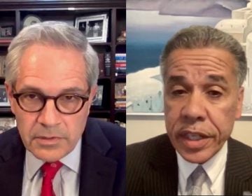 District Attorney Larry Krasner (left) and former Assistant District Attorney Carlos Vega. (Screenshot)