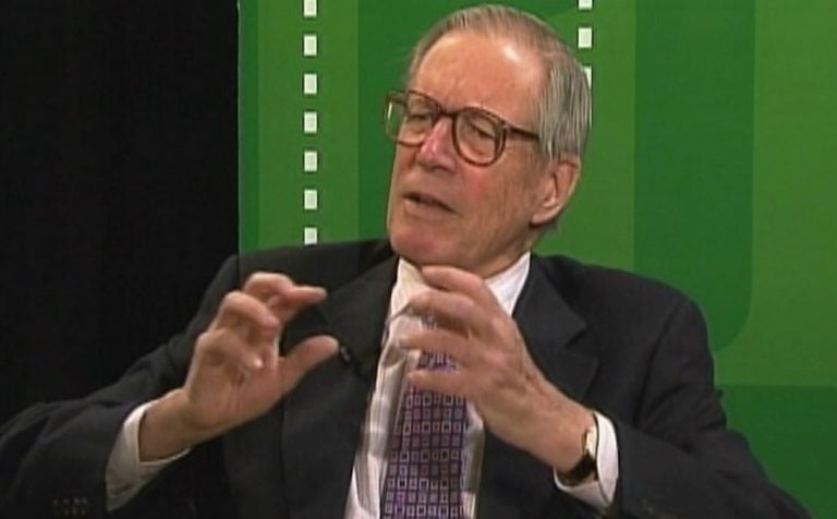 Former Delaware Gov. Pierre S. “Pete” du Pont speaks during an interview with WHYY in 2011