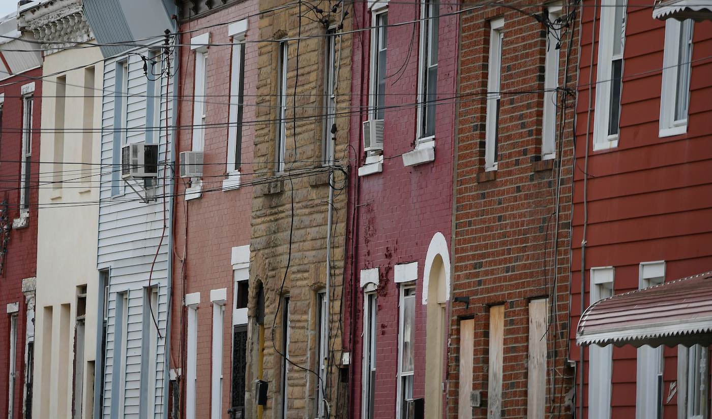 Shakoor’s journey led back to the neighborhood where his dad grew up. Pictured above, his dad’s old block. (Bastiaan Slabbers for WHYY)