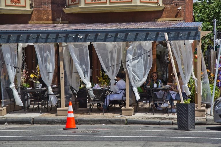 Outdoor dining at Booker’s Restaurant and Bar