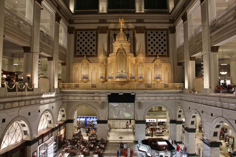 Wanamaker Organ at Macy’s in Center City is 110 years old. (Emma Lee/WHYY)