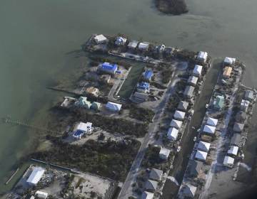 Damaged houses are shown in the aftermath of Hurricane Irma