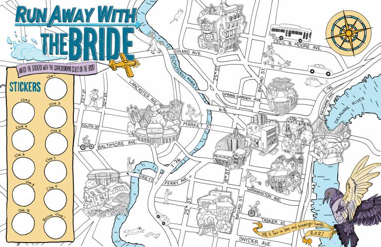 Run Away with the Bride map (Bri Barton and Meg Lemieur)