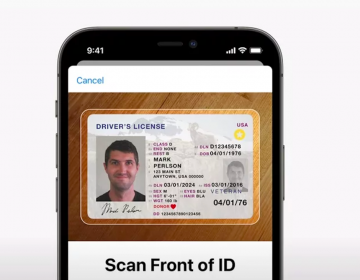 Apple announced this week at its Worldwide Developer Conference a new feature in its forthcoming operating system, iOS 15, that will digitize state-issued licensees and ID cards. (Apple)