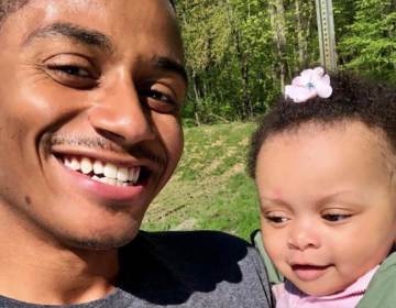 Marquise Dogan poses with his daughter Mylan. “We have to understand as parents, it’s all about our children,” he said. (Philadelphia Tribune)