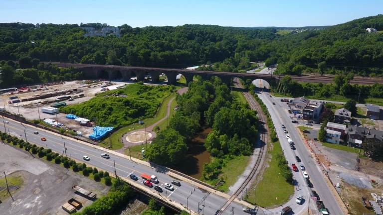 An aerial view of Coatesville