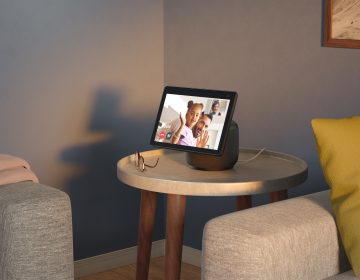 Amazon's Echo Show devices are among those that will automatically be added to its shared Wi-Fi network scheme, called Amazon Sidewalk. (Amazon)