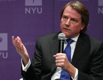 Former White House counsel Don McGahn, seen here at a 2019 event, is set to testify Friday behind closed doors more than two years after the House Judiciary Committee subpoenaed him. (Alex Wong/Getty Images)