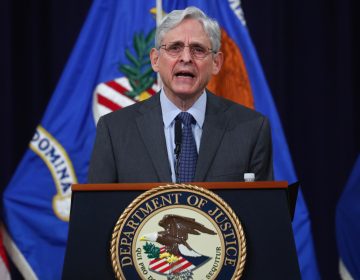 U.S. Attorney General Merrick Garland delivers remarks on voting rights at the Department of Justice on Friday. (Tom Brenner/Pool/Getty Images)