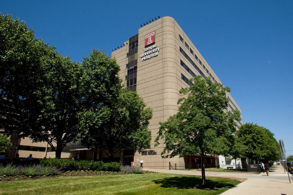 The exterior of Temple University Hospital