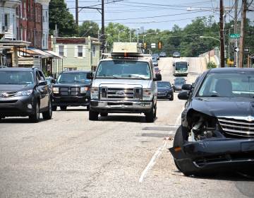 Traffic on 34th Street through Mantua