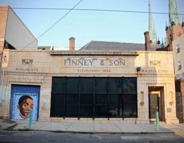 The exterior of the Philadelphia Mausoleum of Contemporary Art