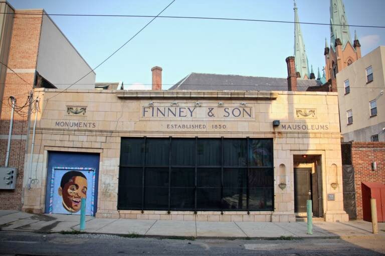 The exterior of the Philadelphia Mausoleum of Contemporary Art