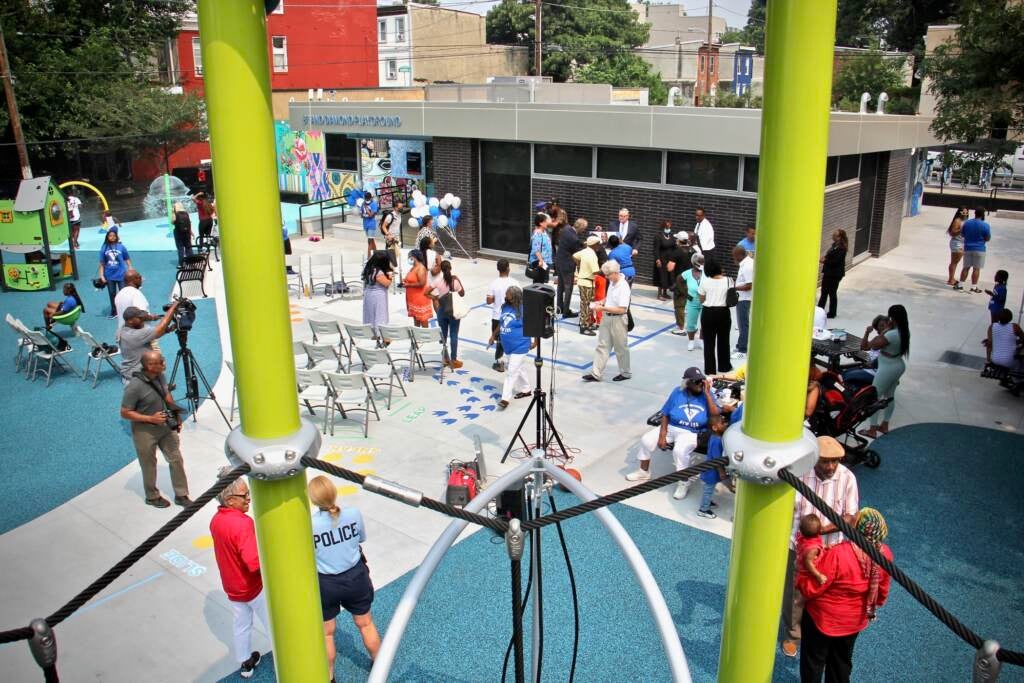 8th and Diamond Playground is viewed from above