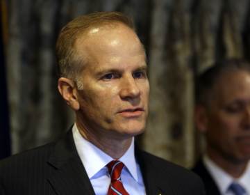 William McSwain speaks during a news conference