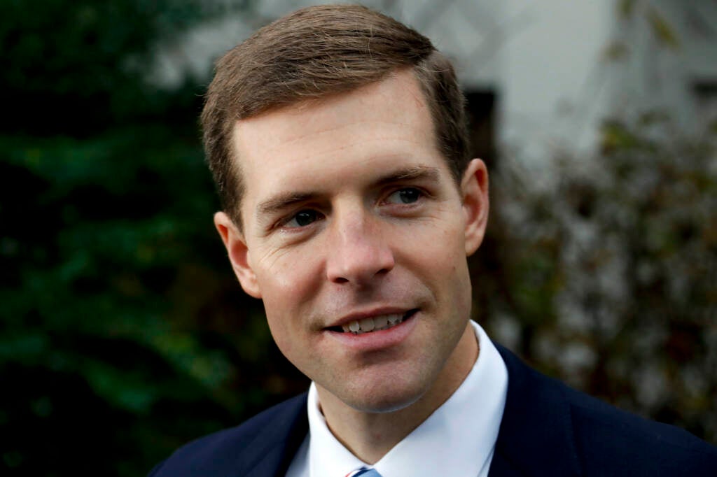 A closeup of Rep. Conor Lamb