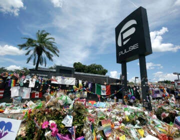A makeshift memorial grows outside the Pulse nightclub