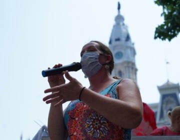 Tammy Murphy shares her experience with Independence Blue Cross. (Kenny Cooper / WHYY)