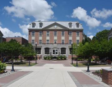 Delaware State University's acquisition of Wesley College in Dover includes 21 campus buildings like DuPont Hall, seen here. (Del. State University)