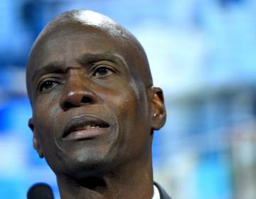 A closeup of Haitian President Jovenel Moïse
