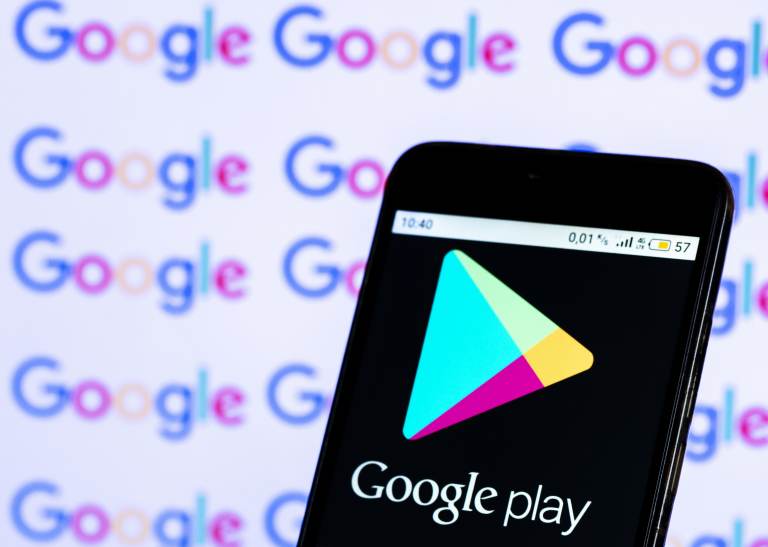 A coalition of more than 30 states on Wednesday sued Google for allegedly abusing its power it has over developers through its Google Play store on Google devices, like Androids.
(SOPA Images/SOPA Images/LightRocket via Getty)