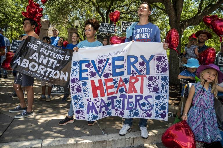 Thousands of pro-life demonstrators came out to protest outside the Texas state capitol last month in Austin, in response to a bill signed by Gov. Greg Abbott outlawing abortions after a fetal heartbeat is detected. (Sergio Flores/Getty Images)